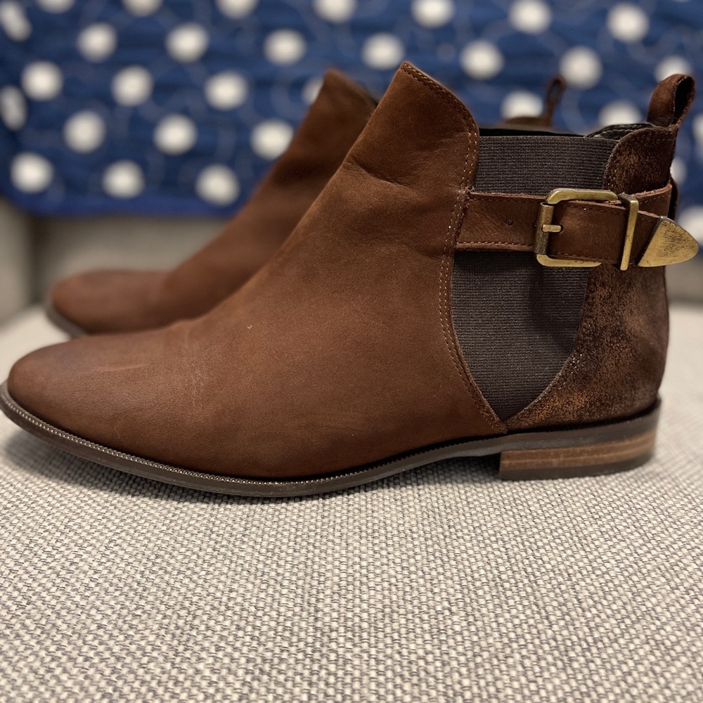 San Marina Brown and Copper Ankle Boots